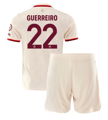 Bayern Munich Raphael Guerreiro #22 Tercera Equipación Niños 2024-25 Manga Corta (+ Pantalones cortos)